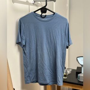 Unbound Merino 100% merino wool t shirt in light blue